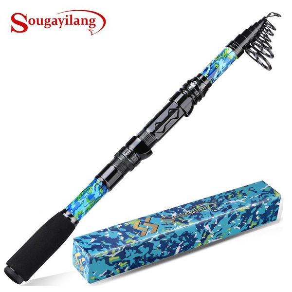 

boat fishing rods sougayilang spinning carbon fiber with eva retractable sleeve degin for saladwater and freshwater pesca