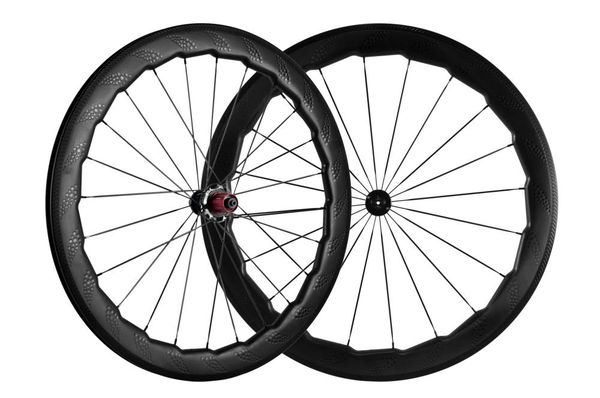 

bike wheels 700c 50mm dimple carbon road clincher full fibre wheelset