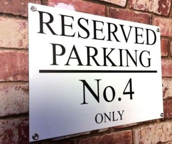 

house number personalised private reserved no parking sign weatherproof 40cm x 30cm other door hardware