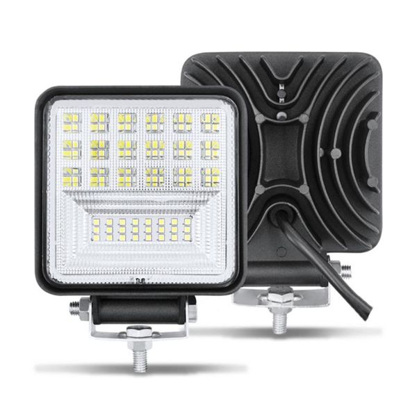 

working light 126w car truck white led worklight spotlight ip67 waterproof shockproof tractors off-road vehicle driving fog lamp