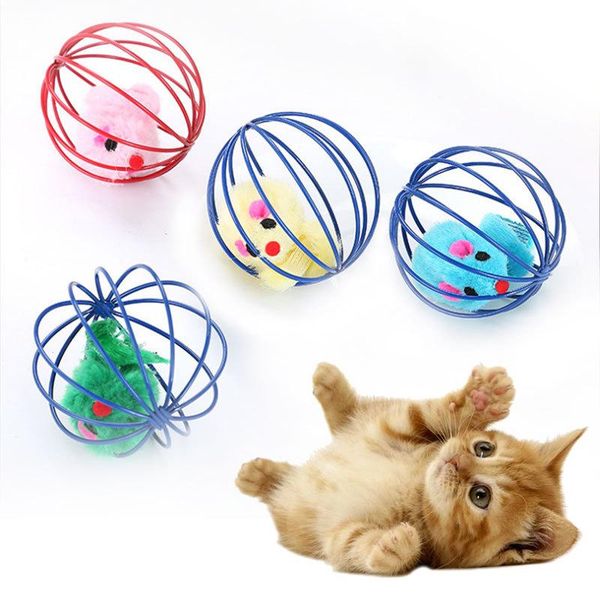 

cat toys 1pc toy stick feather wand with bell mouse cage plastic artificial colorful teaser pet supplies accessories