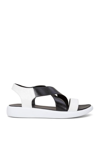 

flat sandals white-ventana, Black