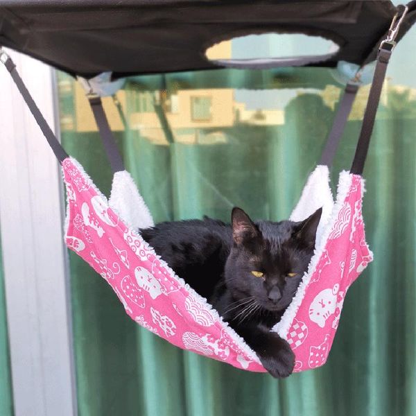 

cat beds & furniture hanging pet bed mat soft kitten hammock breathable double-sided available cover cushion accessories