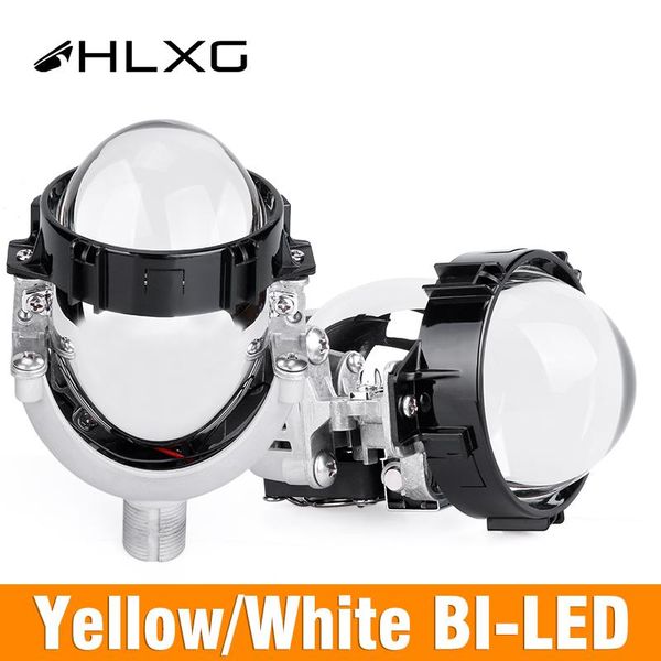 

car headlights 2pcs bi-led projector lenses bulb 9005 9006 h4 h7 led lamp for headlight car-styling retrofit hi/lo beam lens sa motorcycle m