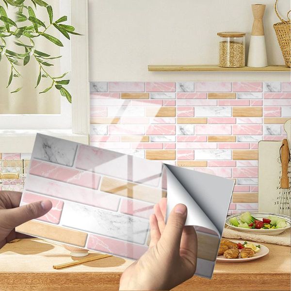 

wall stickers 20x10cm waterproof self-adhesive crystal tile sticker marble pattern diy home decor kitchen bathroom