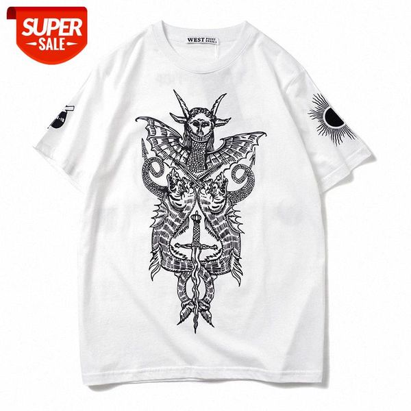 

t shirt tide brand men's cotton short-sleeved t-shirt women's sheep head patron saint couples youth students #yz0i, White;black