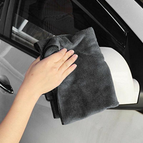 

10pcs car cleaning cloth 40x40cm black economical household microfiber towel