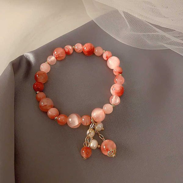 

baroque natural freshwater pearl friend bracelet, Black