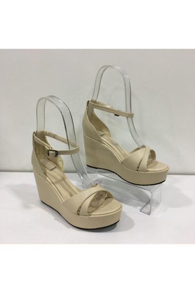 

sandals women's beige filler banded, Black