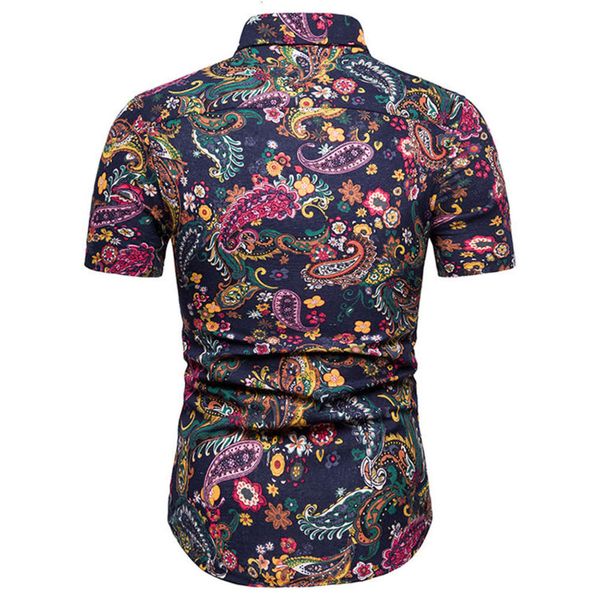 

men's shirt summer large floral fashion shirt, White;black