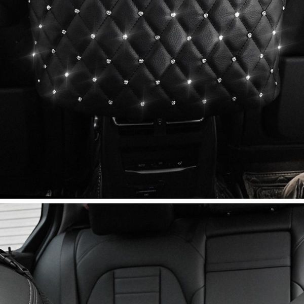 

seat handbag holder accessories bag black bling diamond car organizer