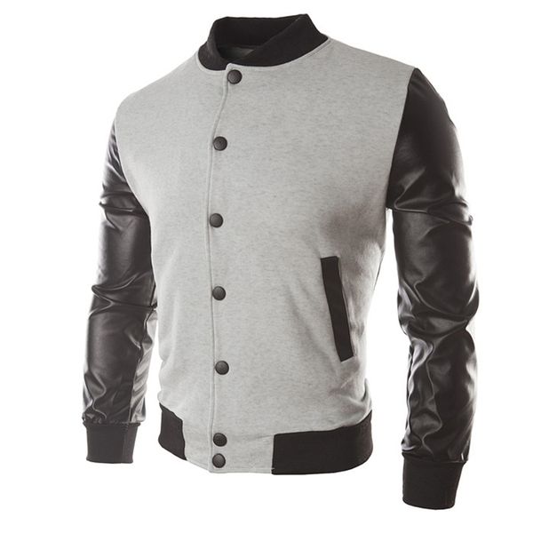 Männer Junge Baseball Jacke Mode Design Wein Rot S Slim Fit College Varsity Marke Stilvolle Veste Homme 211214