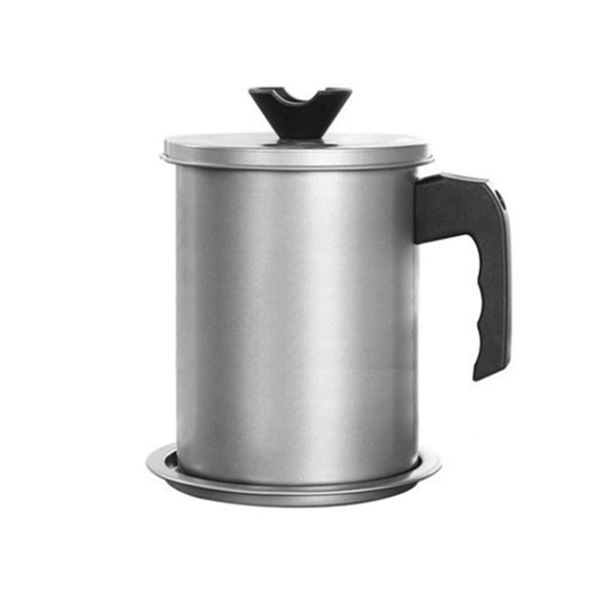 

storage bottles & jars with filter lid kitchen grease keeper non slip stainless steel pot easy clean cooking oil modern dustproof