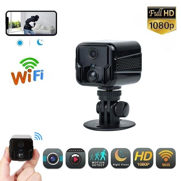

mini cameras 1080p camera wifi smart home security two-way voice remote camcorder portable infrared night vision micro body cam