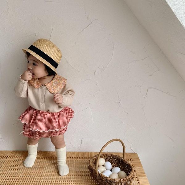 

summer baby clothes infant cute grid korean short girls pants shorts, Black