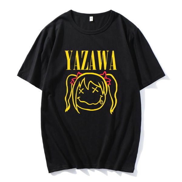 

men's t-shirts 2021 style tees yazawa comfortable o-neck t-shirt casual cotton clothing oversize daily couple clothes loose trip street, White;black