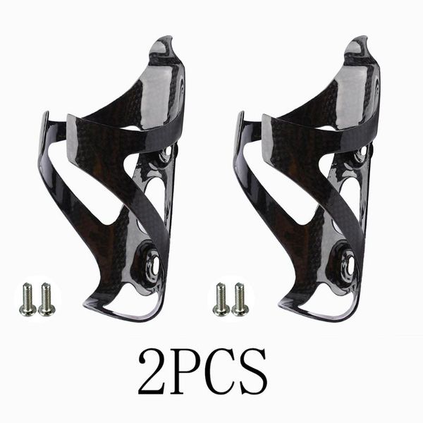 

bicycle cycling full carbon fibre color mountain road bike water bottle holder cages 3k matte/gloss black bottles &