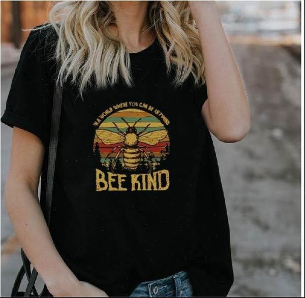 

women t shirt sorry bee womens shirts kind print short sleeve o neck loose ladies causal tee clothes, White