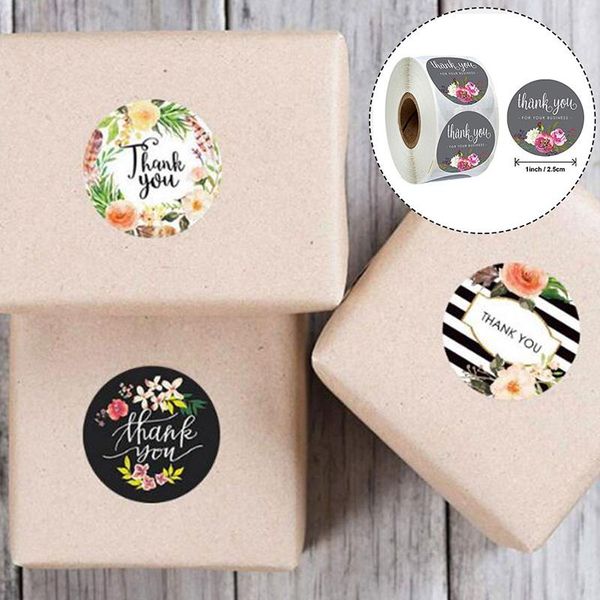 

wall stickers gift sealing 500pcs thank you love design diary scrapbooking festival birthday party decorations labels