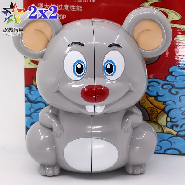 

magic cube puzzle cube yuxin special shape mouse cube 2x2x2 2x2 professional educational toys twist wisdom game
