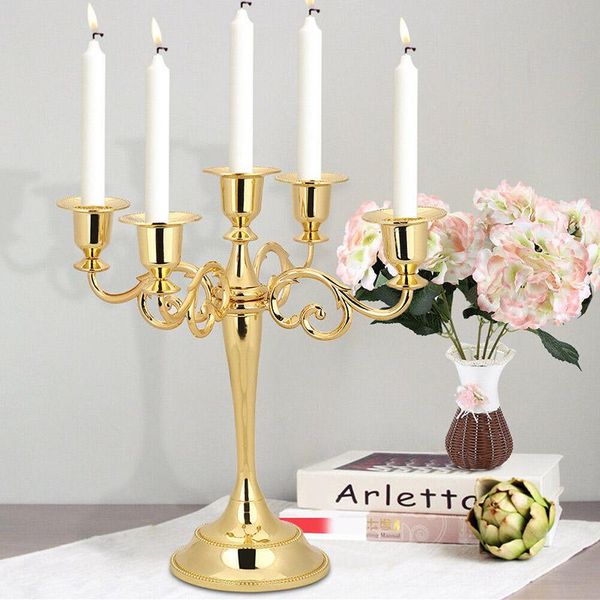 

candle holders classical metal candelabra retro candlestick holder 3/5-arm candlelight dinner wedding gift home decor