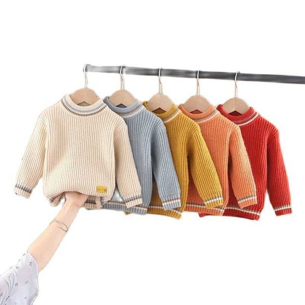 

vidmid autumn and winter new children's sweater boys thickened sweaters bottom sweaters baby kids girls cotton p5172 y1024, Blue