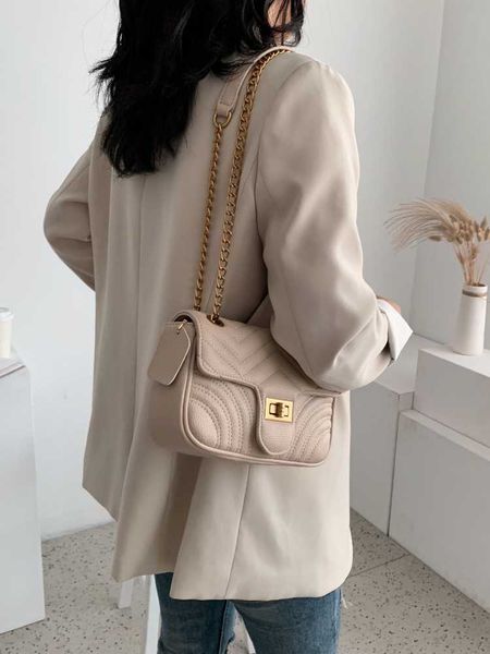 

evening bags women's bag embroidered thread chain buckle small square export single shoulder fashion messenger