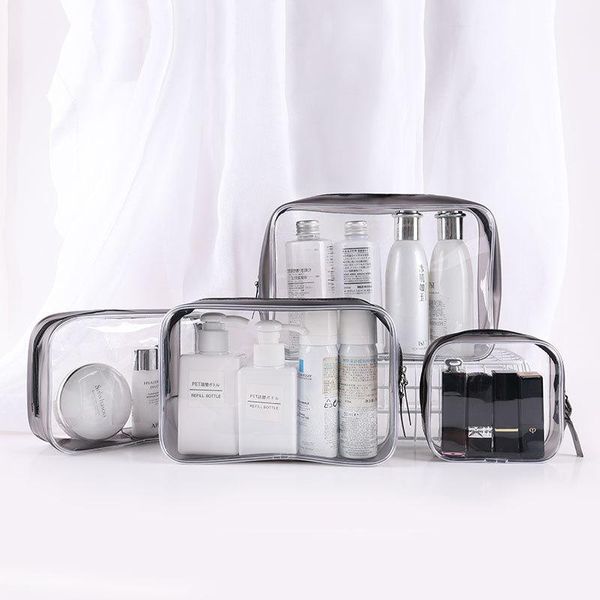 

storage bags 1pc pvc transparent organizer bag travel clear makeup waterproof beach cosmetic case for women