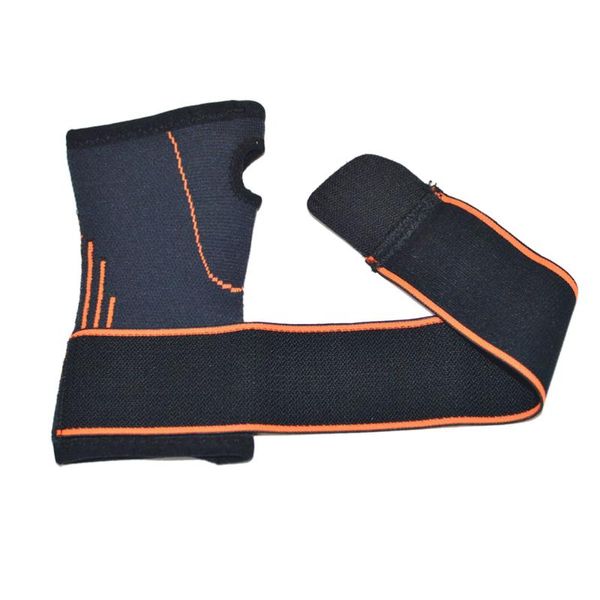 

1pc wrist brace durable practical portable protective band wristband for men support, Black;red