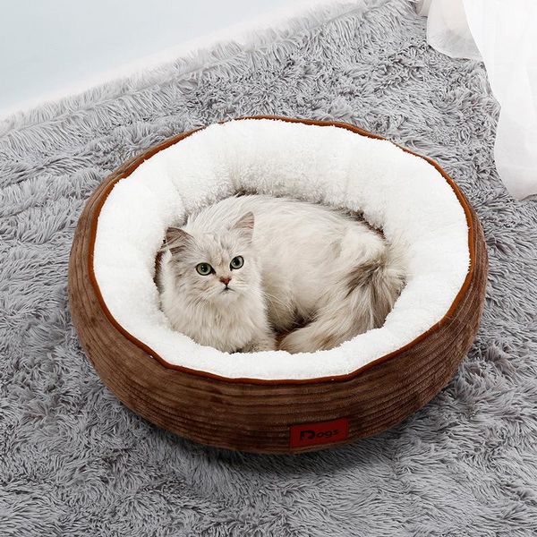 

super soft dog bed cat sofa plush mat beds for dogs house pet round cushion drop wholesale & furniture