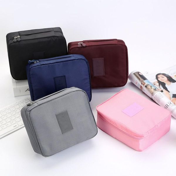 

storage boxes & bins travel portable bag phone headset cosmetics zipper organizer multifunctional large capacity toiletry pouch