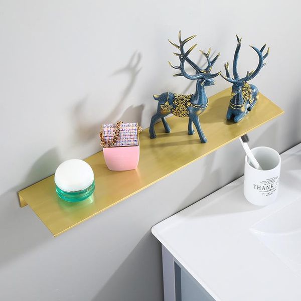 

bathroom shelves nordic brushed gold space aluminum storage dresser