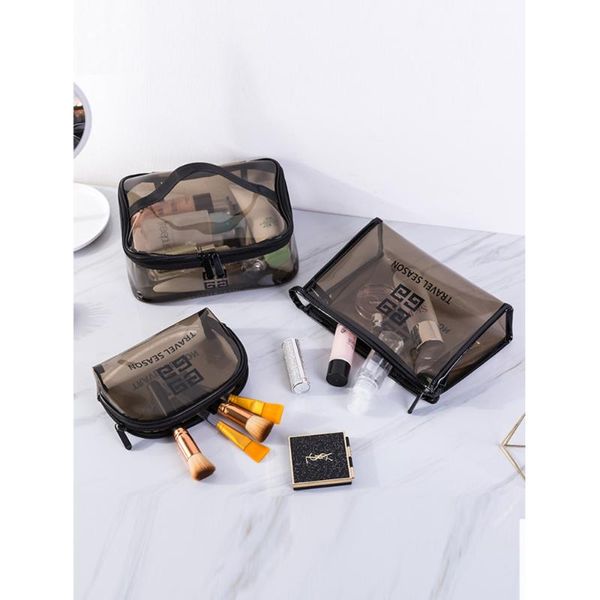 

storage bags household and collection tools transparent cosmetic bag women's small portable large capacity travel box toiletries