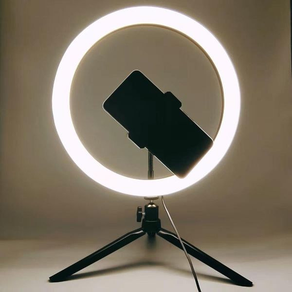 

jianhe 10 inch rgb ring light tripod led selfie with stand 26 colors video for youtube tik tok flash heads