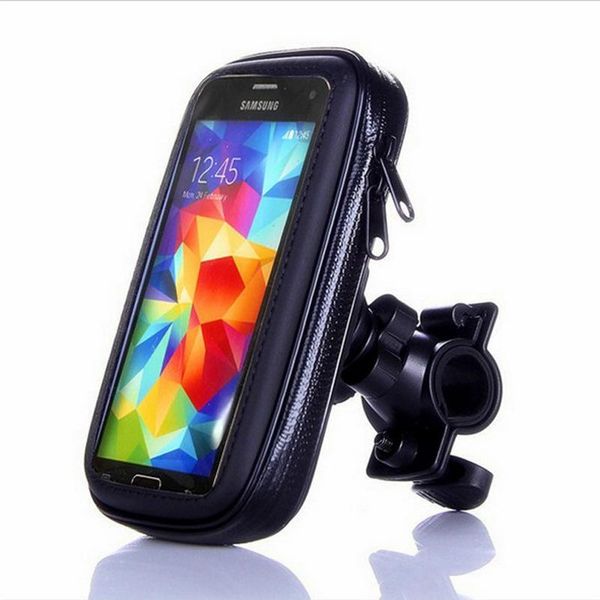 

cell phone mounts & holders universal bicycle motorcycle holder mobile stand for gps bike moto waterproof bag soporte movil