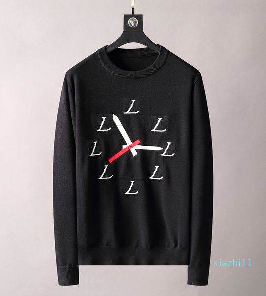 

2021 mens designer sweater letter printing women men sweaters casual round long sleeve embroidery white off hoodies t shirt, White;black