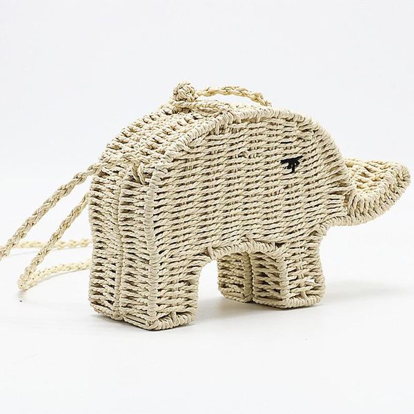 

backpacks cute mini messenger bags for girls little elephant women cross body female straw handbag handmade casual shoulder summer