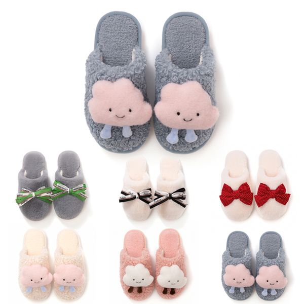 

women designer slippers platform sandals shoes triple black grown grey pink womens casuals indoor warm sneakers flat winter trainers walkin