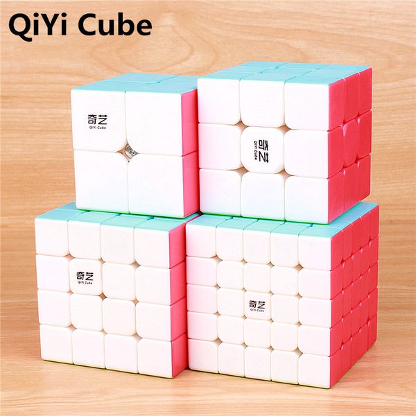 

qiyi warrior 3x3x3 4x4x4 5x5x5 magic cubes children toys speed puzzles cube learning sticker less magico toys pocket cube 2x2x2