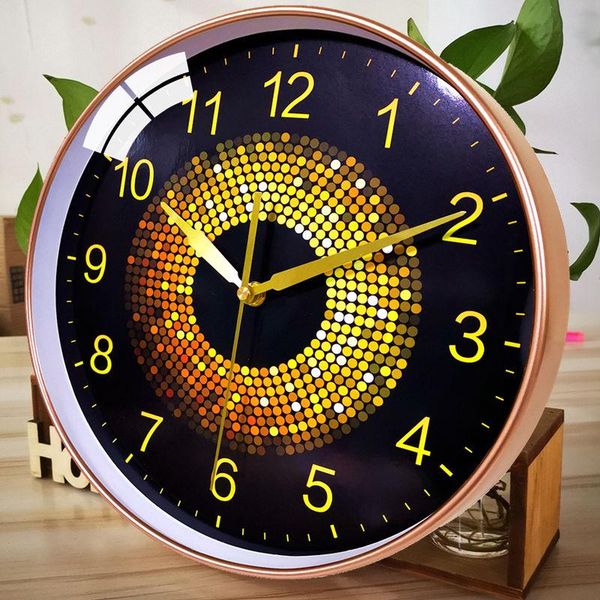 

wall clocks creativity clock individual design color living room decoration quartz eye rainbow watch for a gift g086