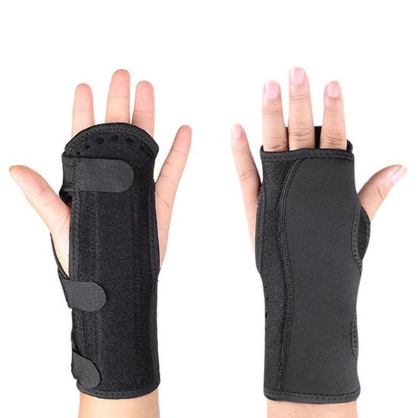 

wrist support 1pc adjustable brace for men women pain relief, Black;red