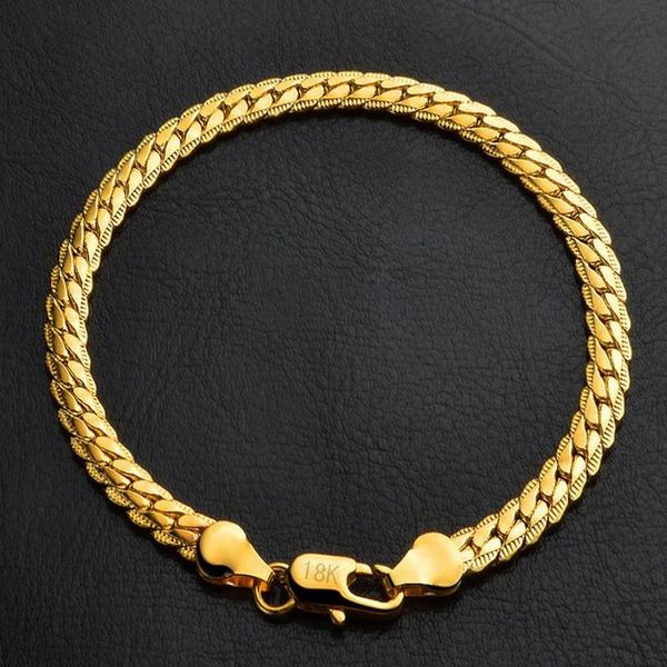 

link, chain tjp gold/ silver men bracklet fashion mann party jewelry drop lover'gift 5mm big promotion, Black