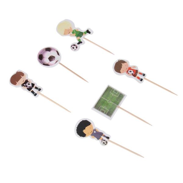 

other festive & party supplies 48pcs sport football boy theme cake ers boys cupcake picks for kids birthday family dec