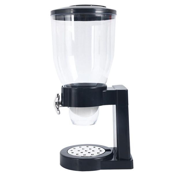 

storage bottles & jars dry food dispenser, single control kitchen container, 0.8-gal capacity cereal dispenser for trail mix ca