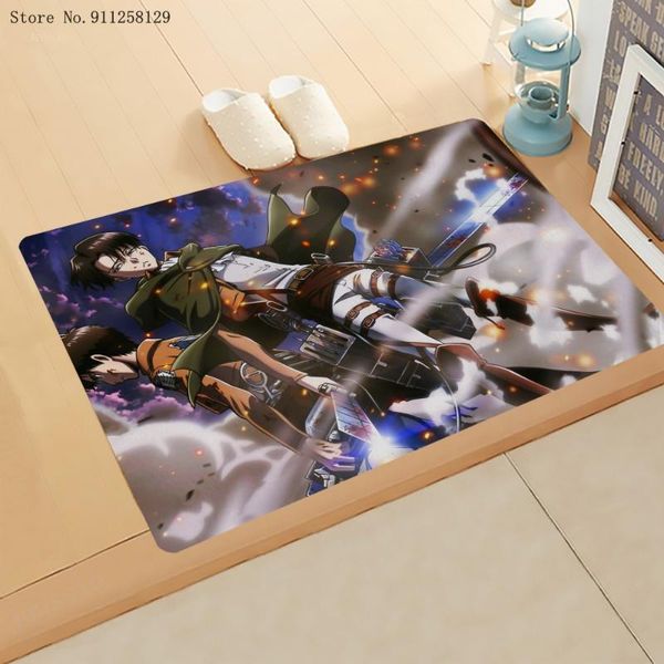 

the final season doormat 3d print attack on titan attacking giant cartoon anime rectangle floor rug decor carpets