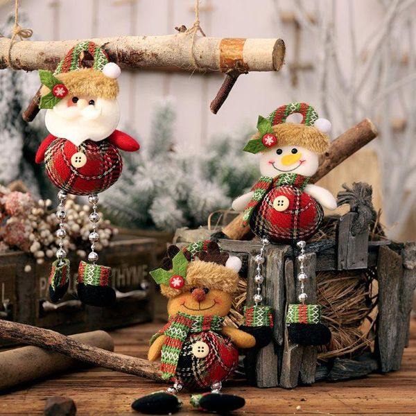 

christmas decorations decoration sitting plush toy santa clause snowman reindeer doll party xmas tree ornaments shelf sitter gifts,santa cla