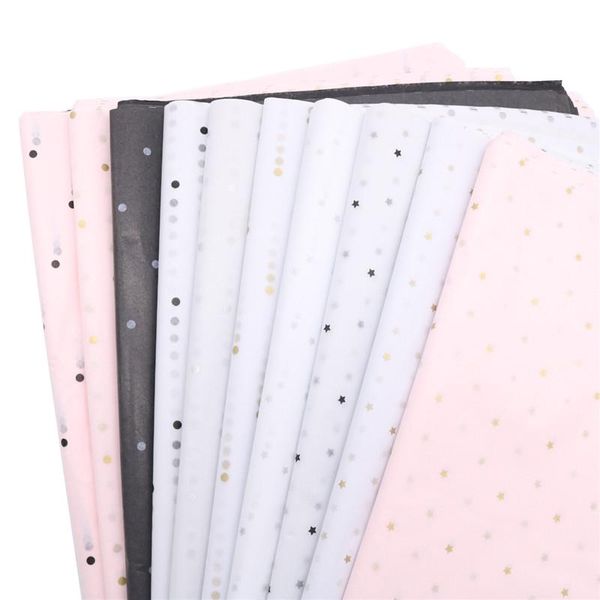 

other arts and crafts 50*70 cm gift wrapping paper diy handmade craft star love dot pattern tissue 28 sheets/lot floral packaging material