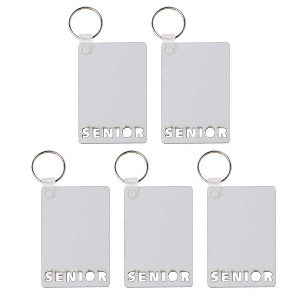 

keychains sublimation blanks board ornaments diy heat transfer double-sided pendants for, Silver