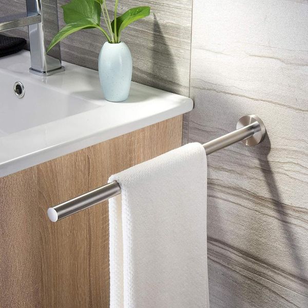 

towel racks kitchen bathroom holder 40cm 304 stainless steel for towels bar single arm rack wall mounted paper roll