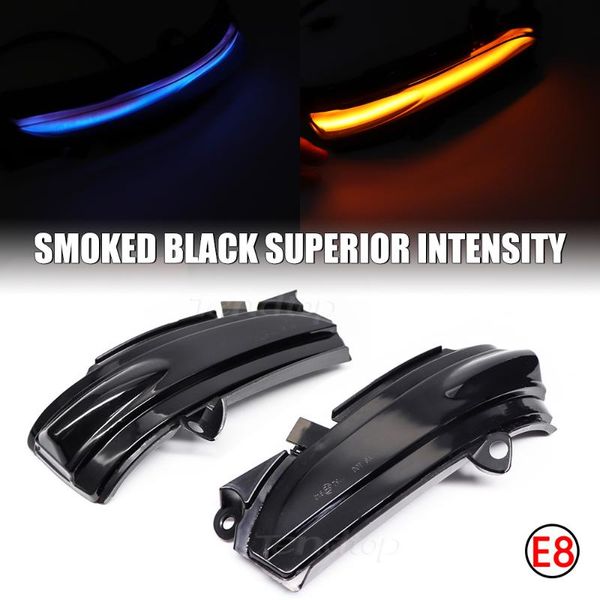 

emergency lights 2pcs/set for mondeo 5 2014-2021 v dynamic flowing turn signal led side lamp indicator blinker amber